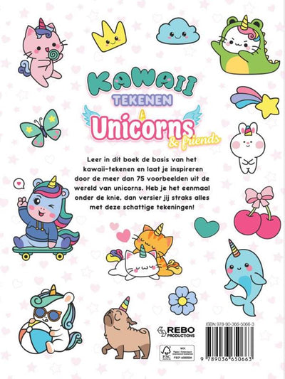 Kawaii dessinant des amis licornes 6+