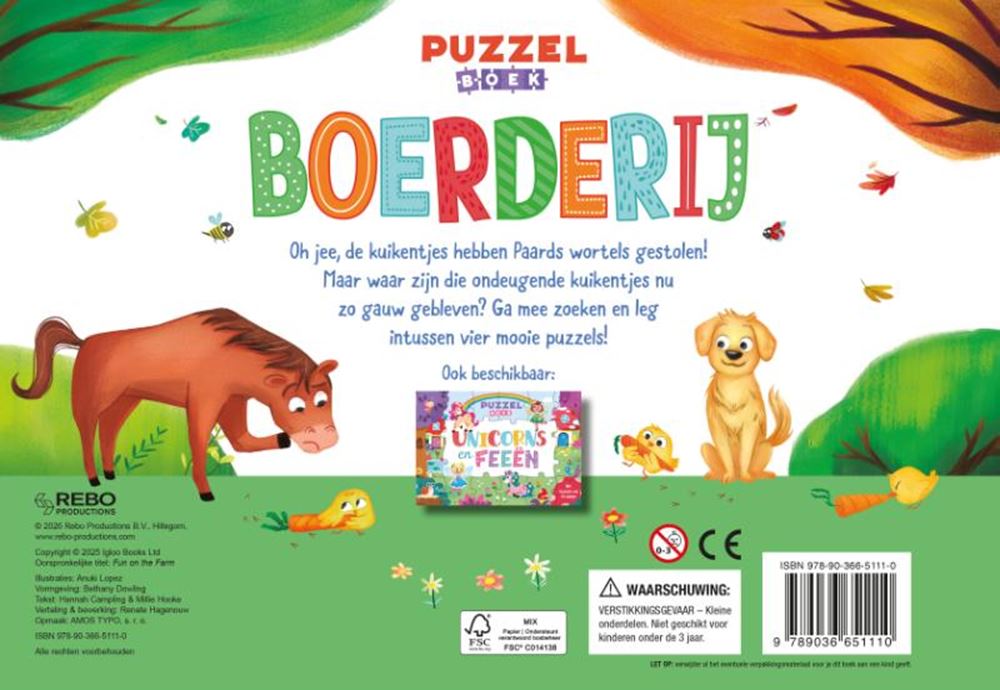 Ferme - livre de puzzles 4+