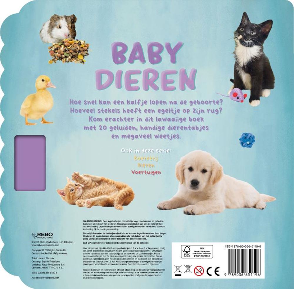 Bébés animaux - Livre de 20 sons 2+