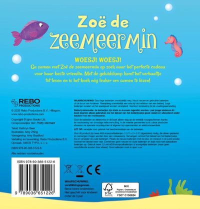 Livre sonore : Zoé la sirène. 1+