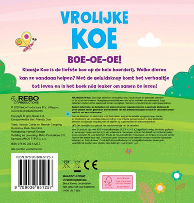 Livre sonore : Klaasje la vache. 1+