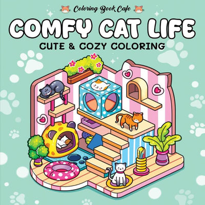 Rebo Publishers Cozy Cat Life - joli livre de coloriage confortable