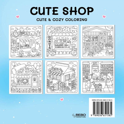 Boutique mignonne des éditeurs Rebo - joli livre de coloriage confortable