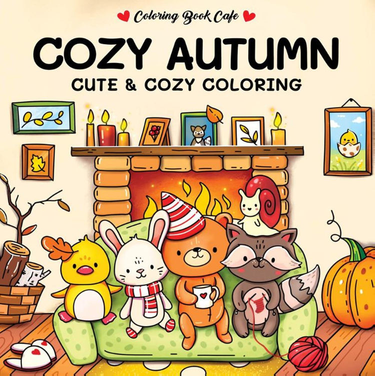Rebo Publishers Cozy Autumn - joli livre de coloriage confortable
