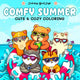 Rebo Publishers Cozy Summer - joli livre de coloriage confortable