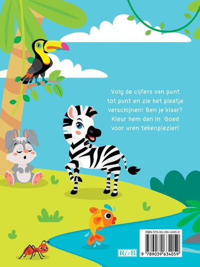 Rebo éditeurs animaux - livre de dessin point à point