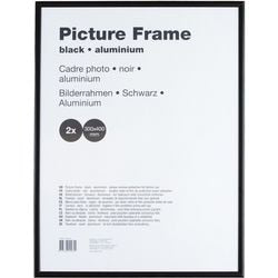 Cadre interchangeable en aluminium et antireflet 30x40cm noir