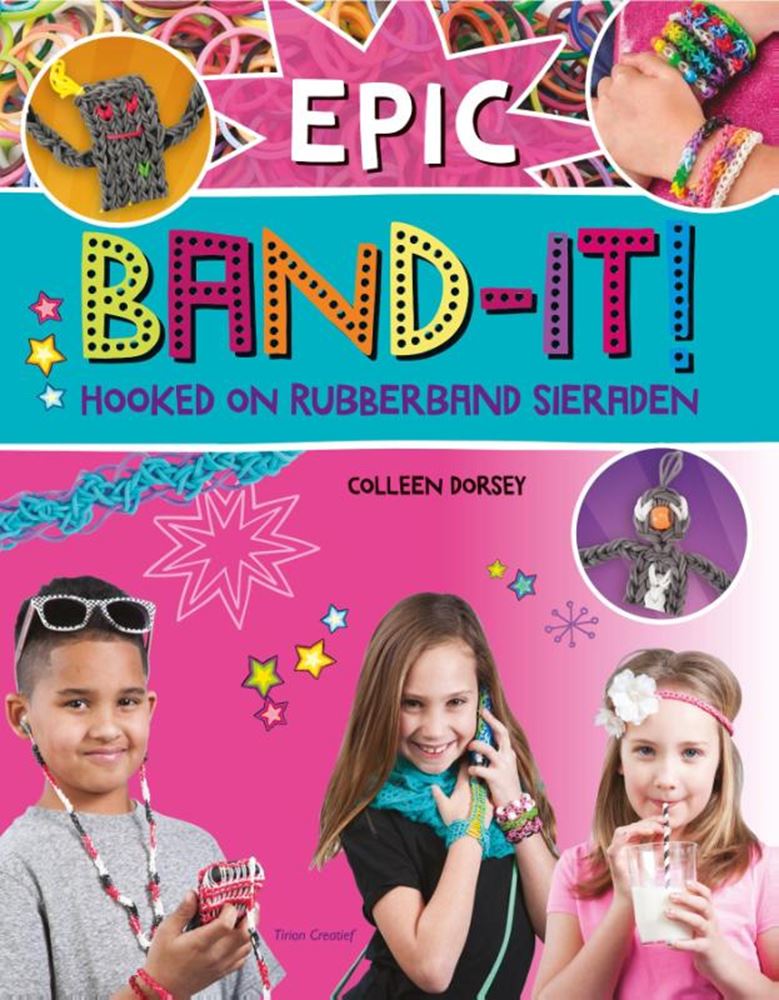 Band-it accroché à des bijoux en élastique. 8+