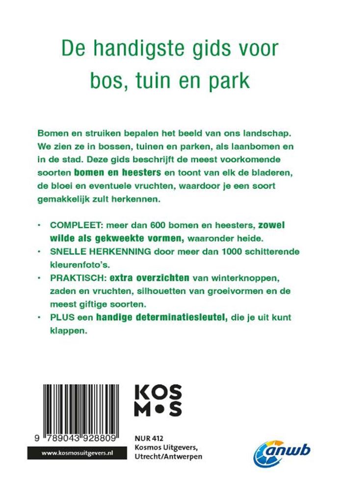 Guide des arbres Anwb. plus de 600 espèces de bo