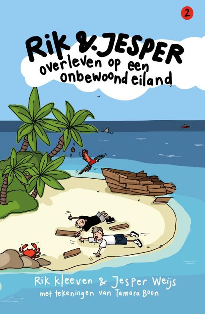 Rik et Jesper survivent sur une île inhabitée - Livre pour enfants