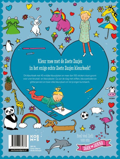 Livre Sweet Sisters Coloring Livre avec plus de 100 autocollants