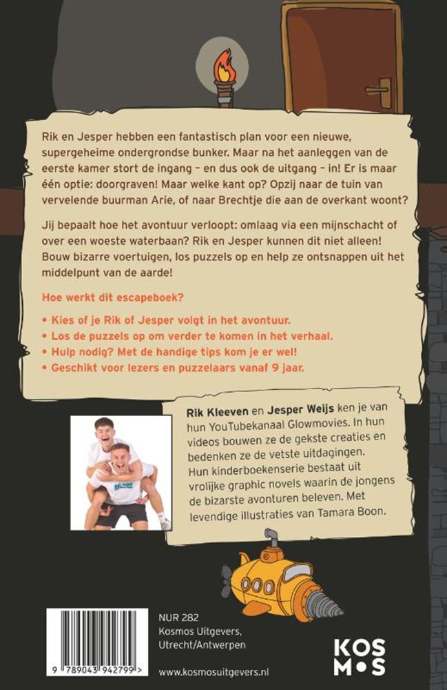 Livre d'évasion de Rik et Jesper. 7+