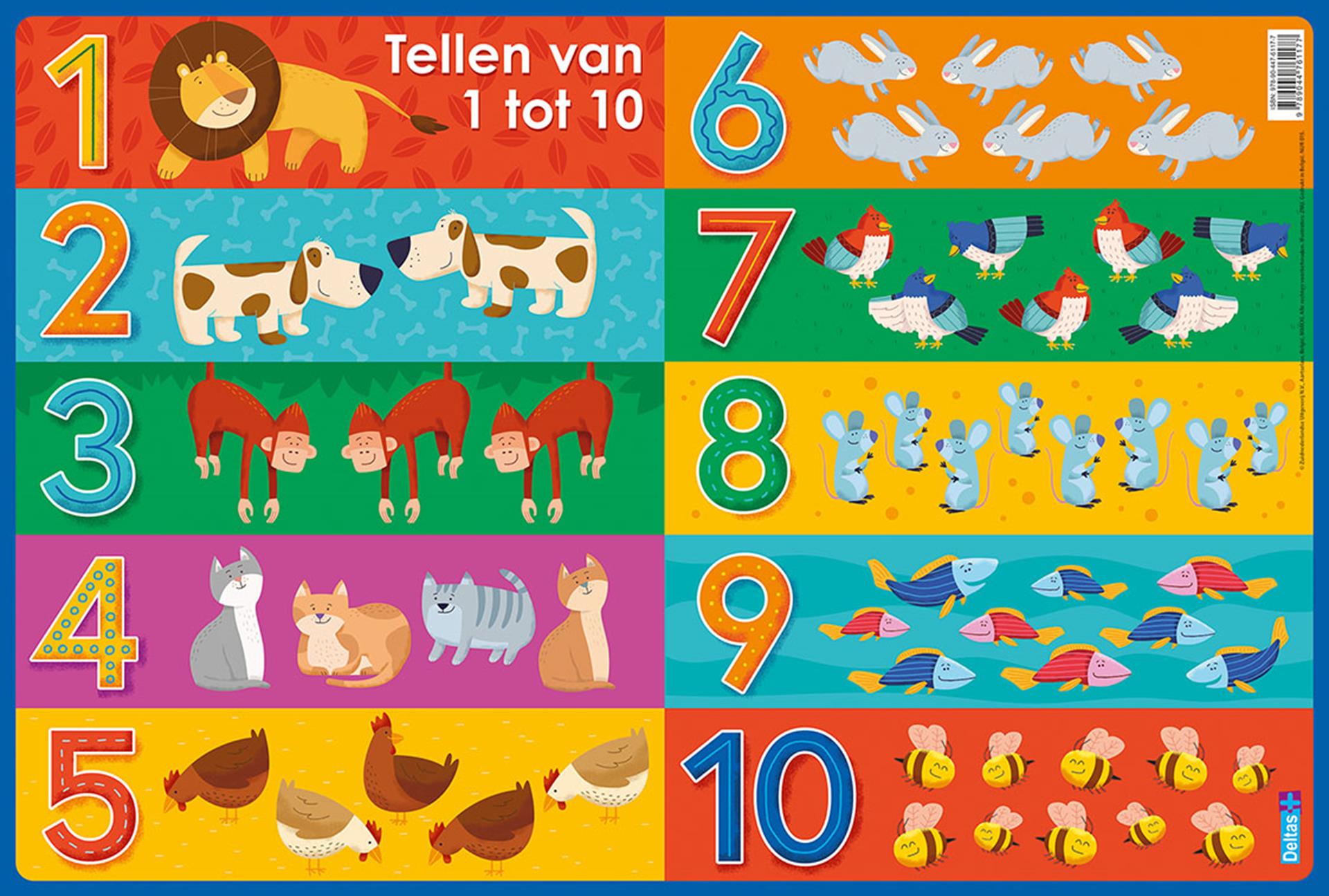 Deltas Educational Underdagers Preschool Count de 1 à 10