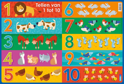 Deltas Educational Underdagers Preschool Count de 1 à 10