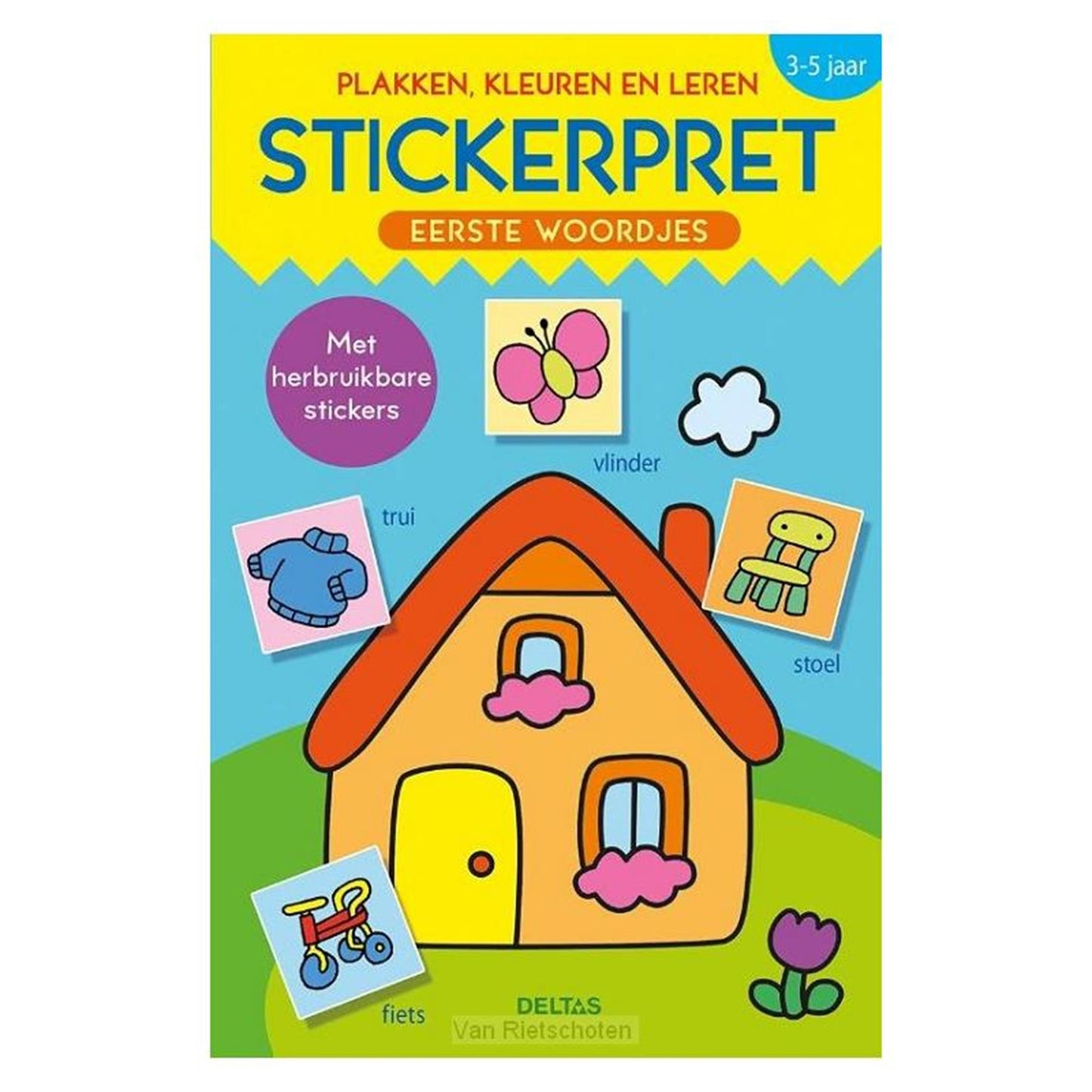 Deltas Sticker Fun First Word Mots, Couleurs et apprentissage (3-5 ans)