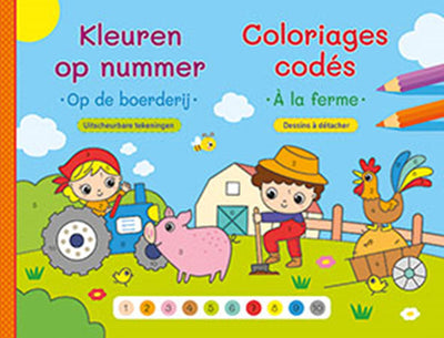 Deltas coloriés par numéro - à la ferme