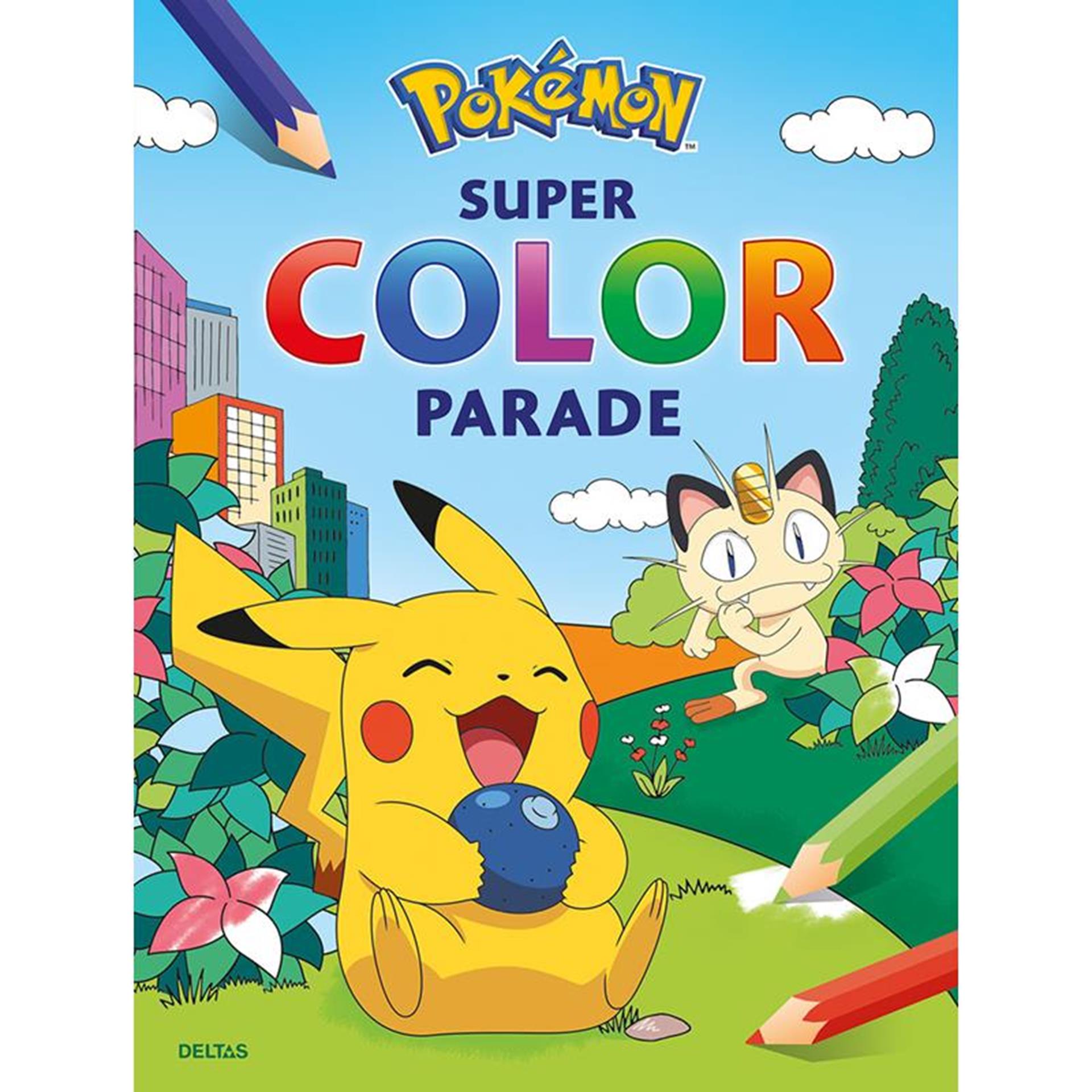 Livre de coloriage Pokemon Super Color Parade Deltas