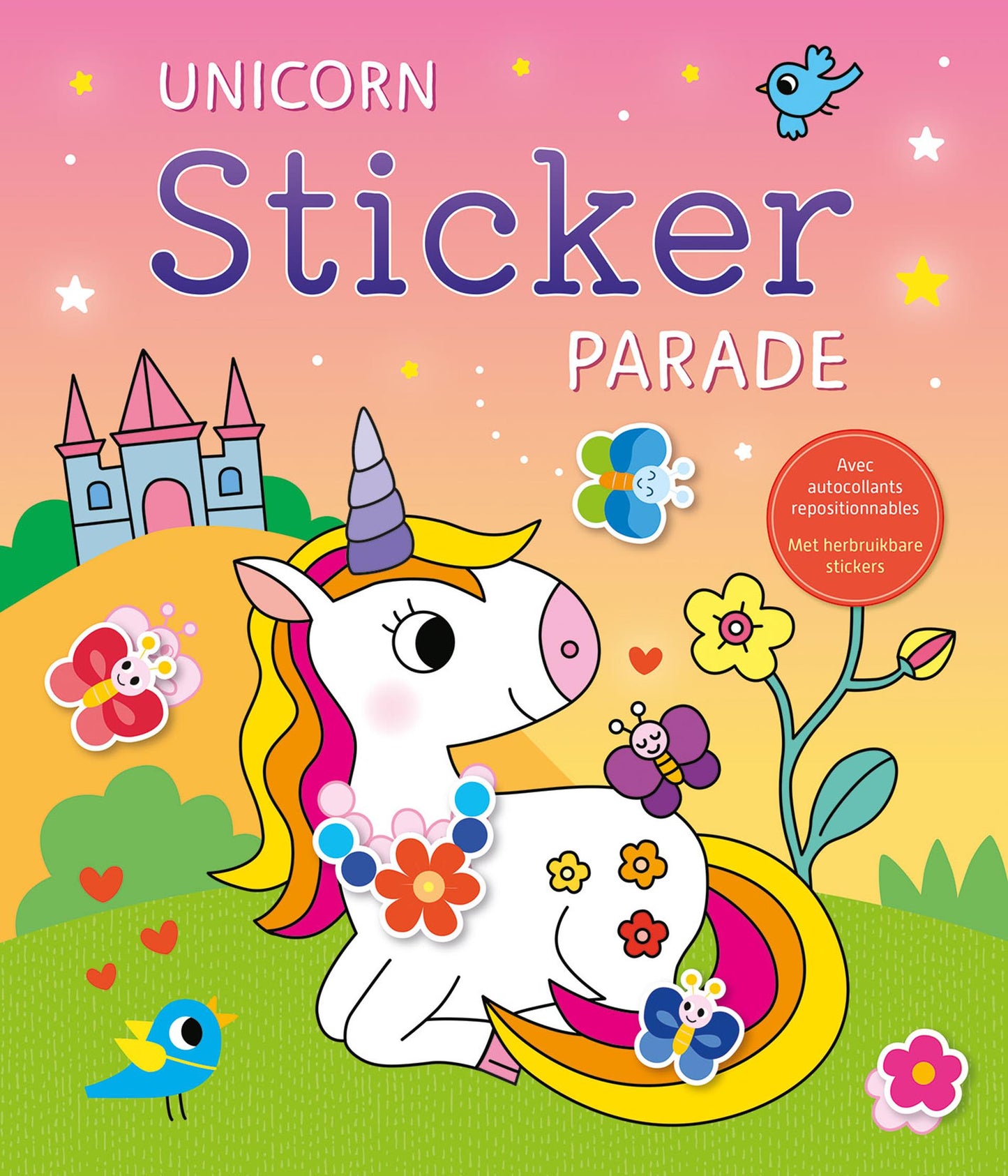 Défilé des autocollants de la licorne deltas