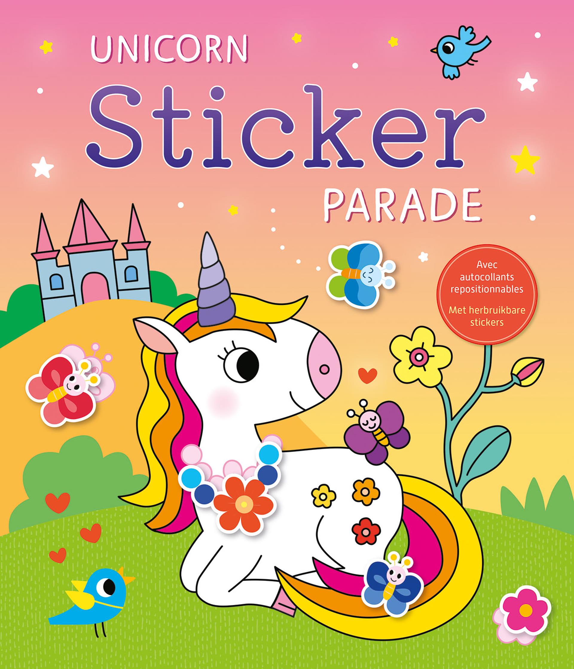 Défilé des autocollants de la licorne deltas