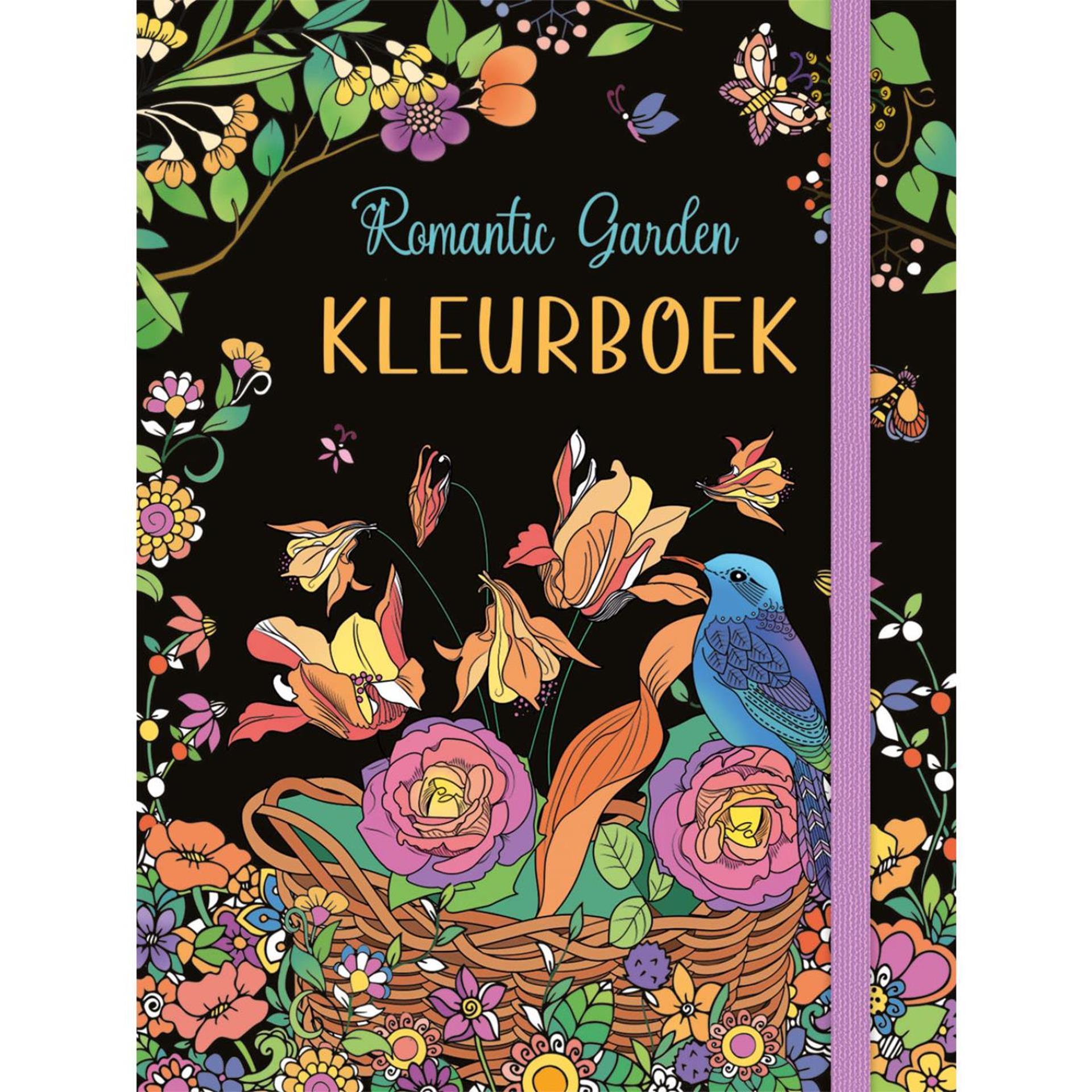 Livre de coloriage Jardin romantique Deltas