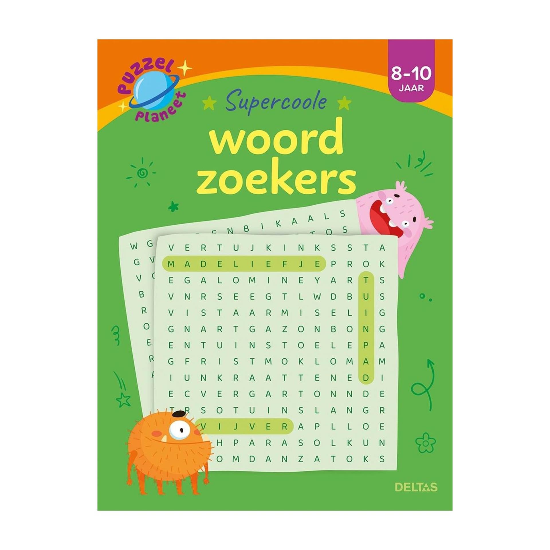 Planète puzzle Deltas - recherches de mots super cool 8-10 ans