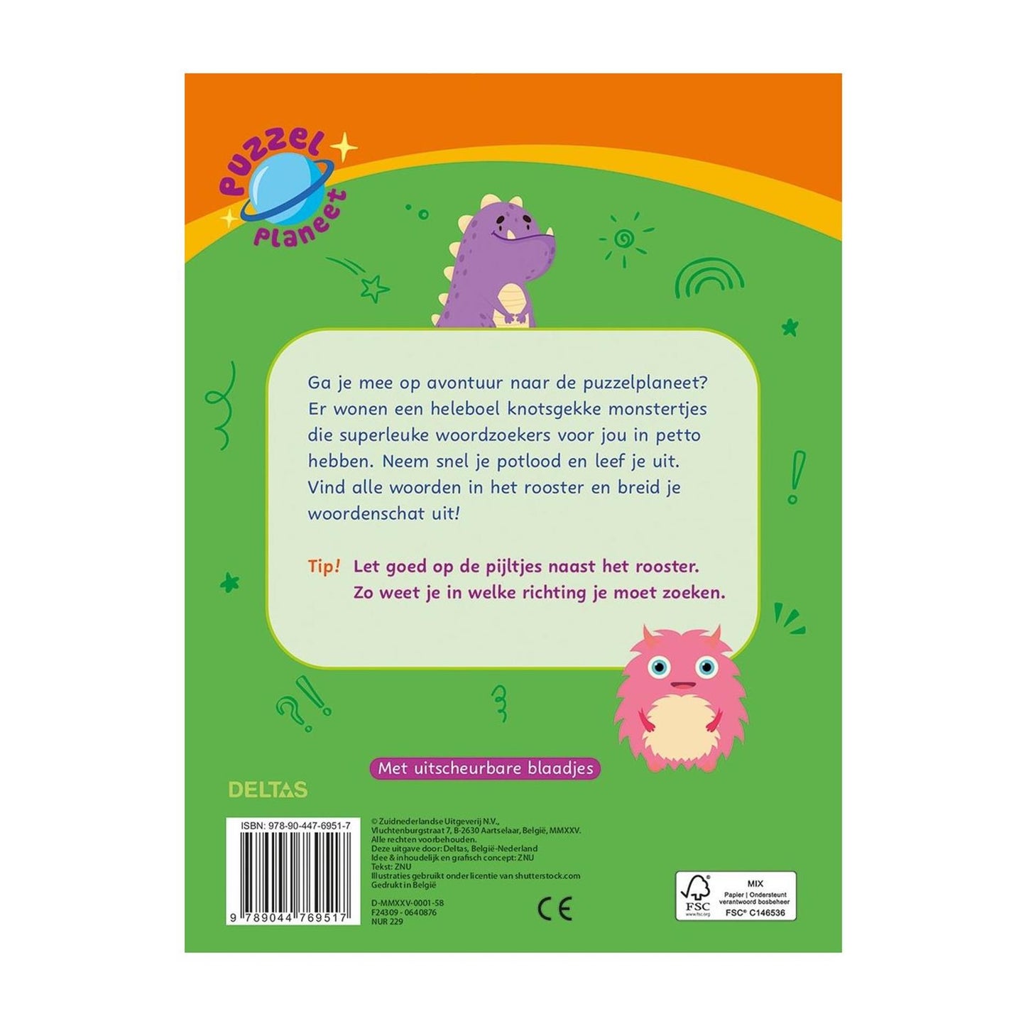 Planète puzzle Deltas - recherches de mots super cool 8-10 ans