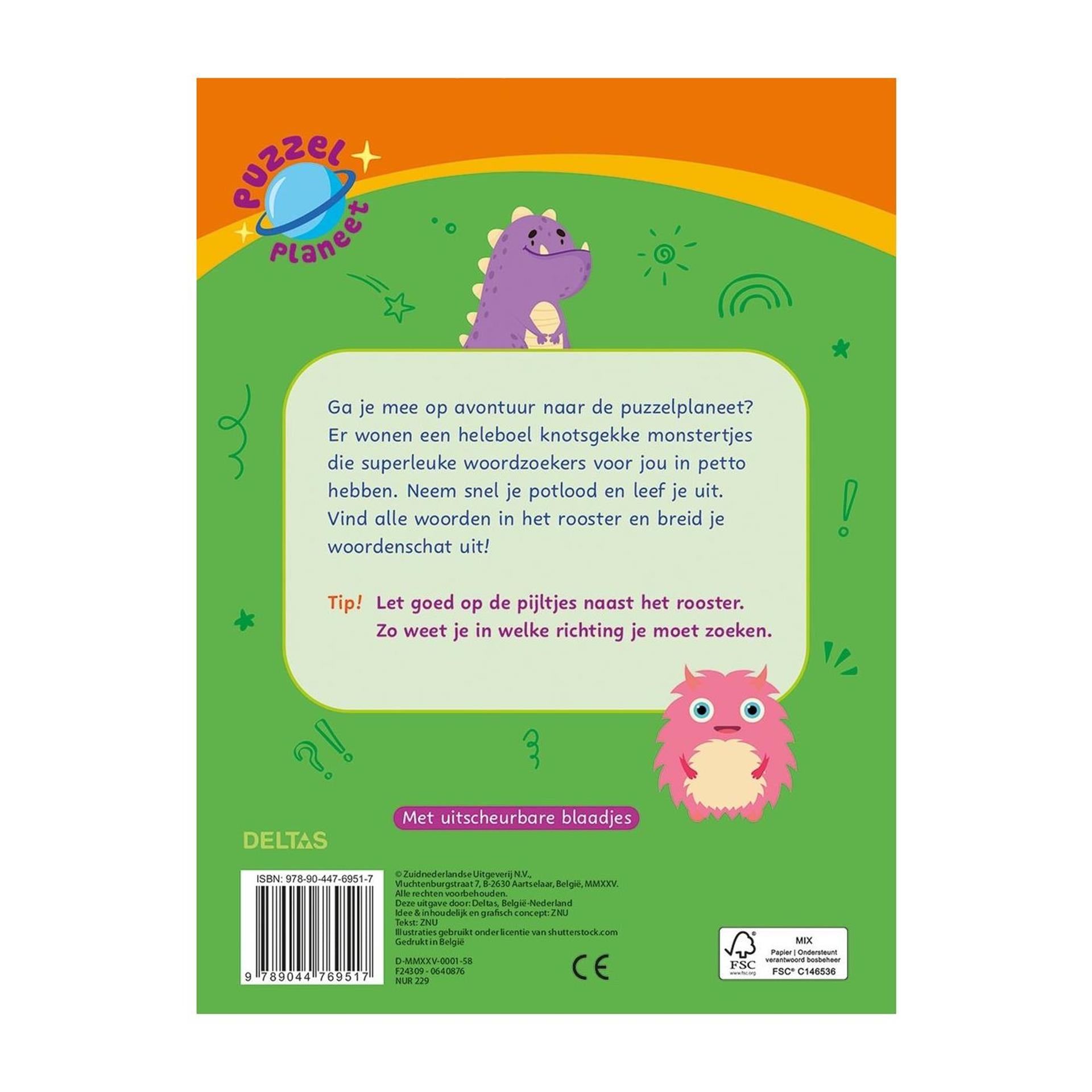 Planète puzzle Deltas - recherches de mots super cool 8-10 ans