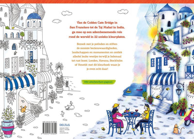 Coloriage du monde coloré des Deltas pour adultes