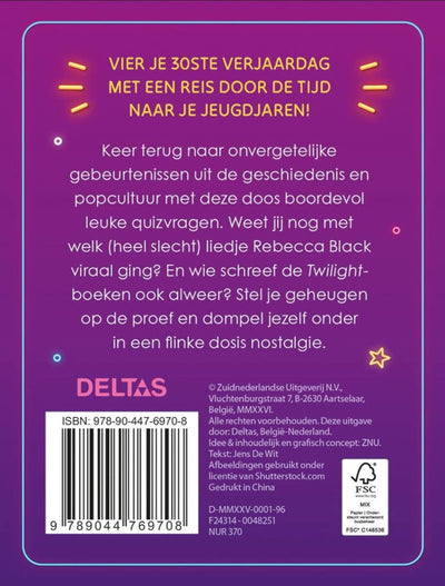 Deltas hourra 30 ans ! quiz