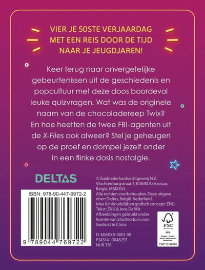 Deltas hourra 50 ans ! quiz