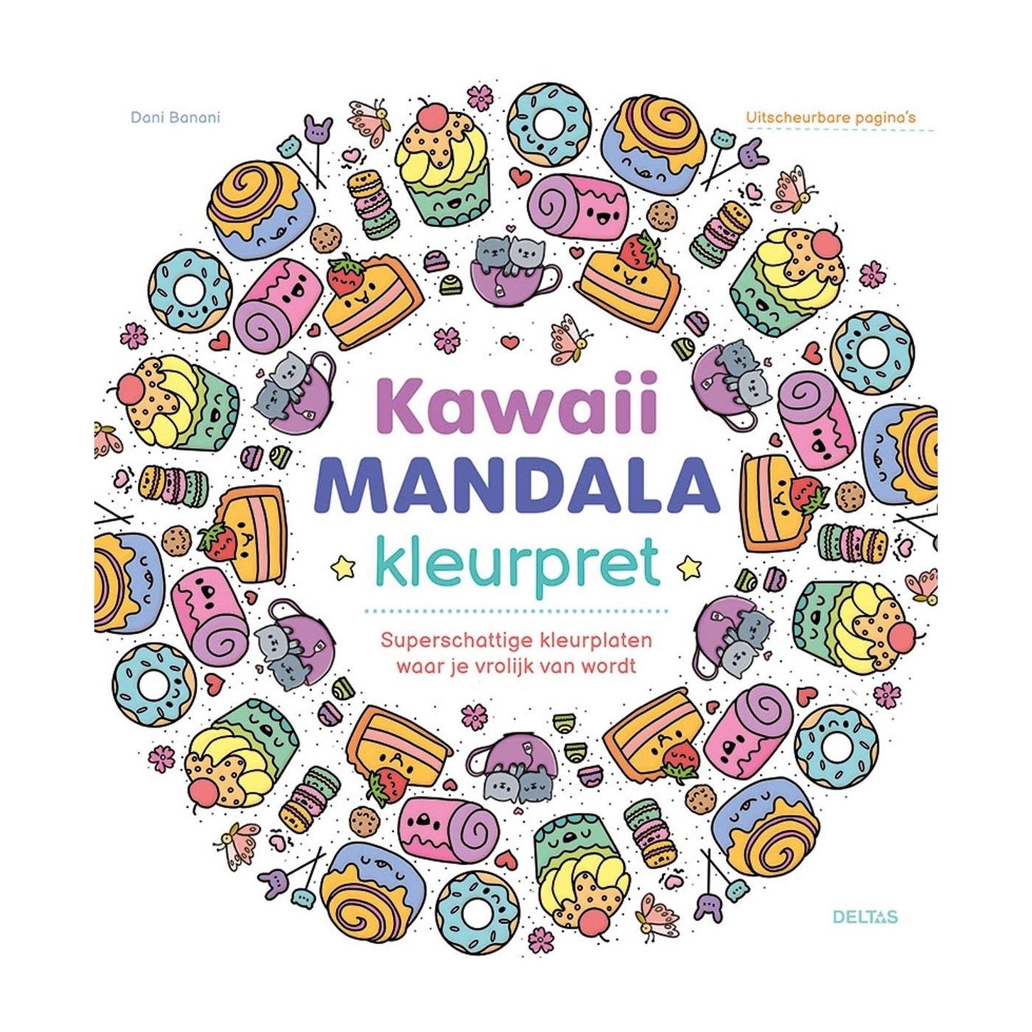 Coloriage mandala Deltas kawaii amusant