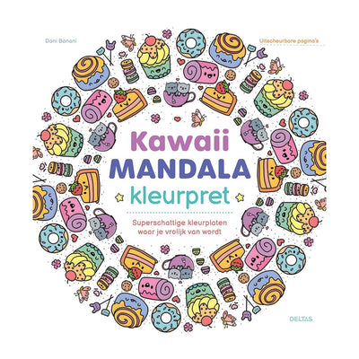 Coloriage mandala Deltas kawaii amusant