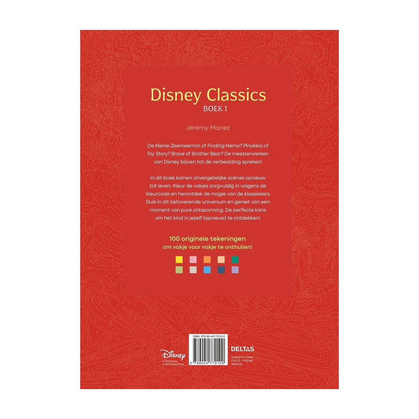 Deltas Disney classiques livre 1 couleur par numéro