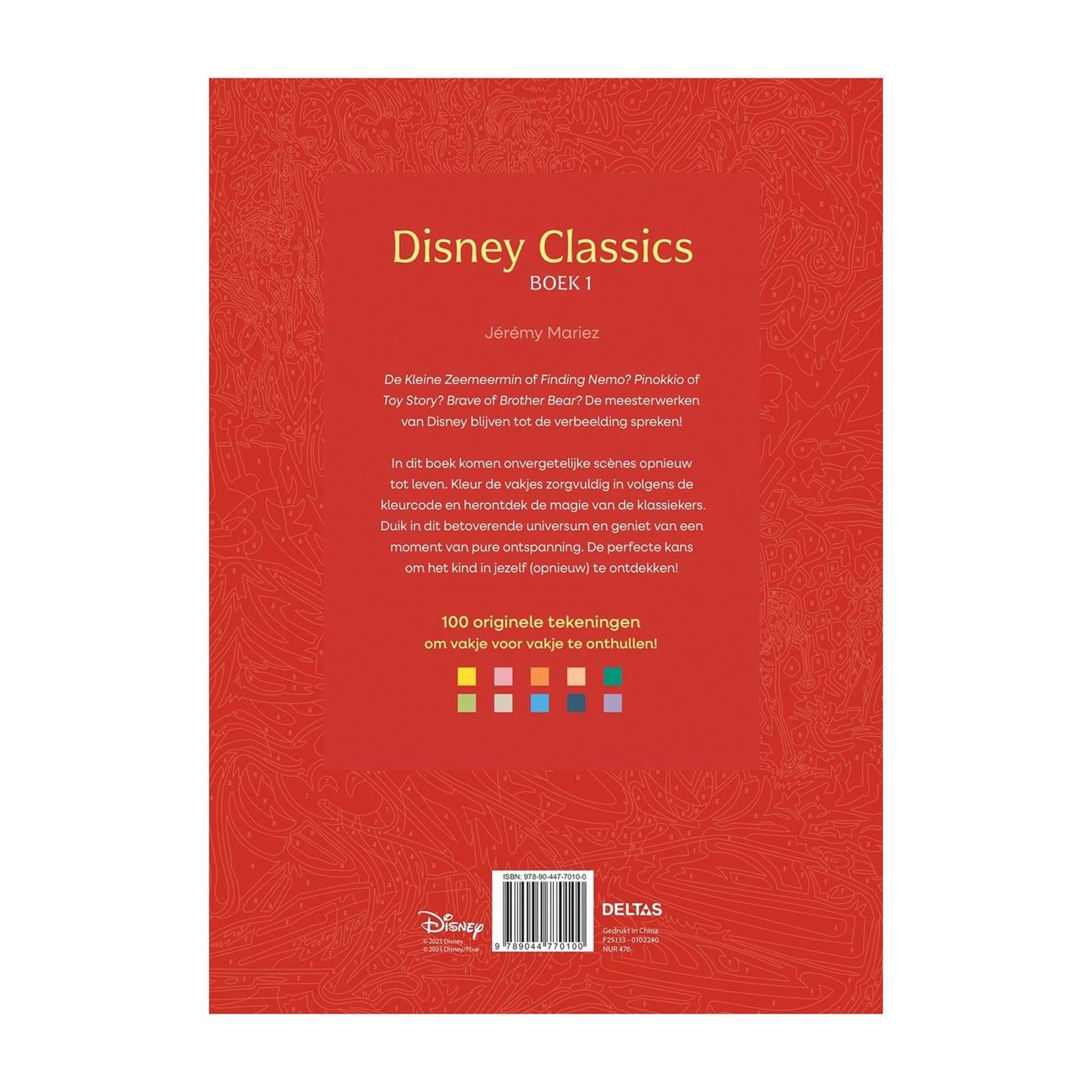 Deltas Disney classiques livre 1 couleur par numéro