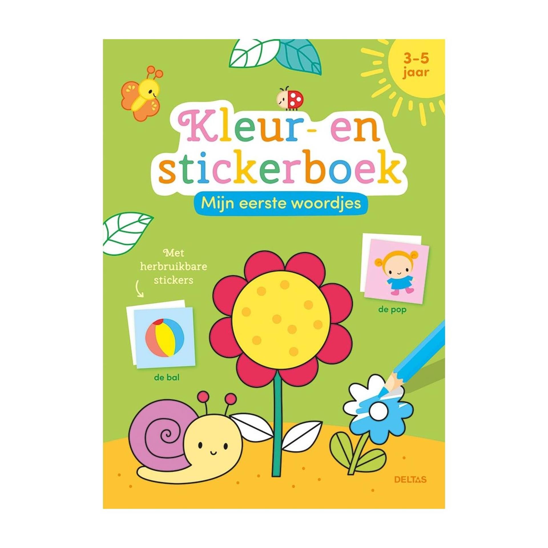 Deltas mes premiers mots couleur + livre d'autocollants