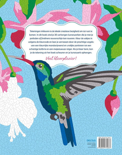 Oiseaux du Deltas - coloriages par numéro