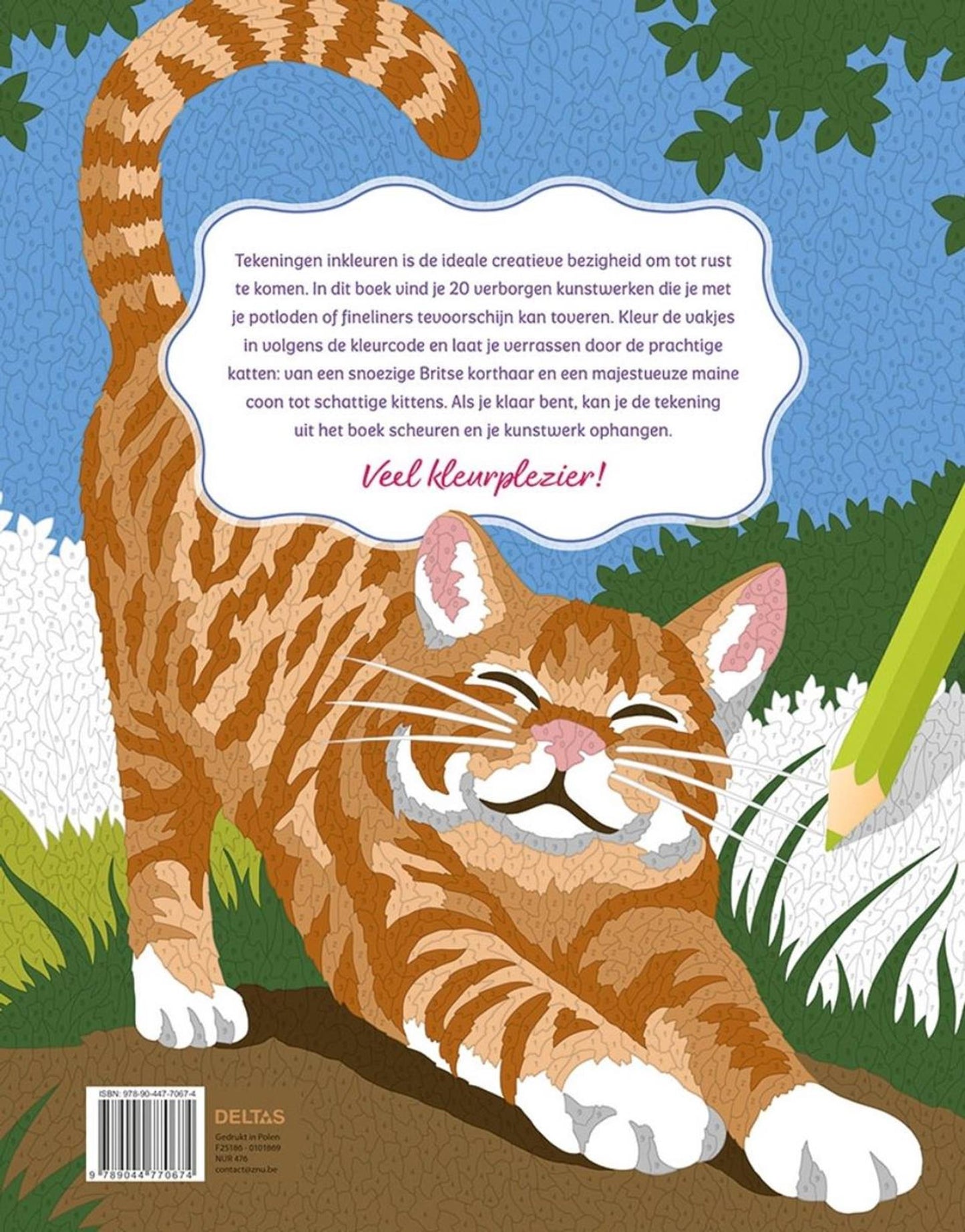 Chats Deltas - coloriages par numéro