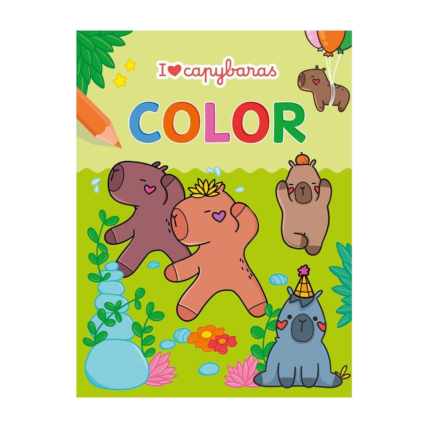 Deltas j'aime les capybaras couleur bloc de couleur