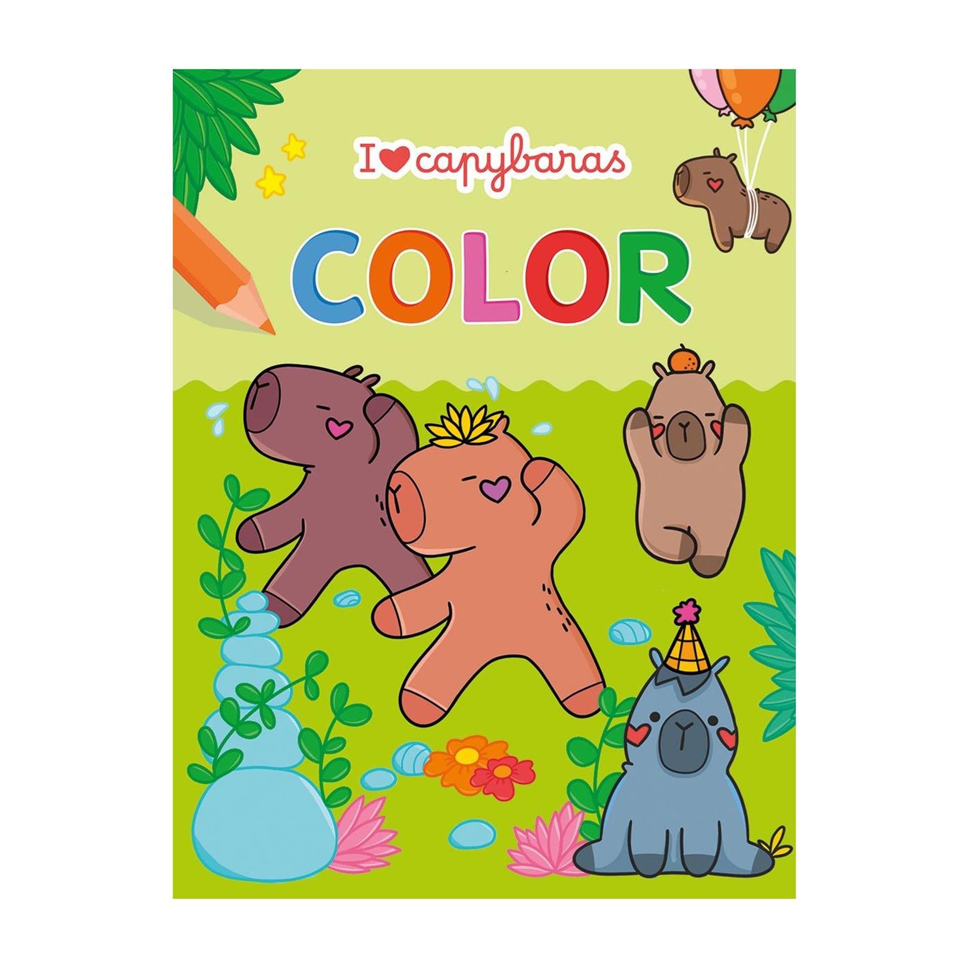 Deltas j'aime les capybaras couleur bloc de couleur
