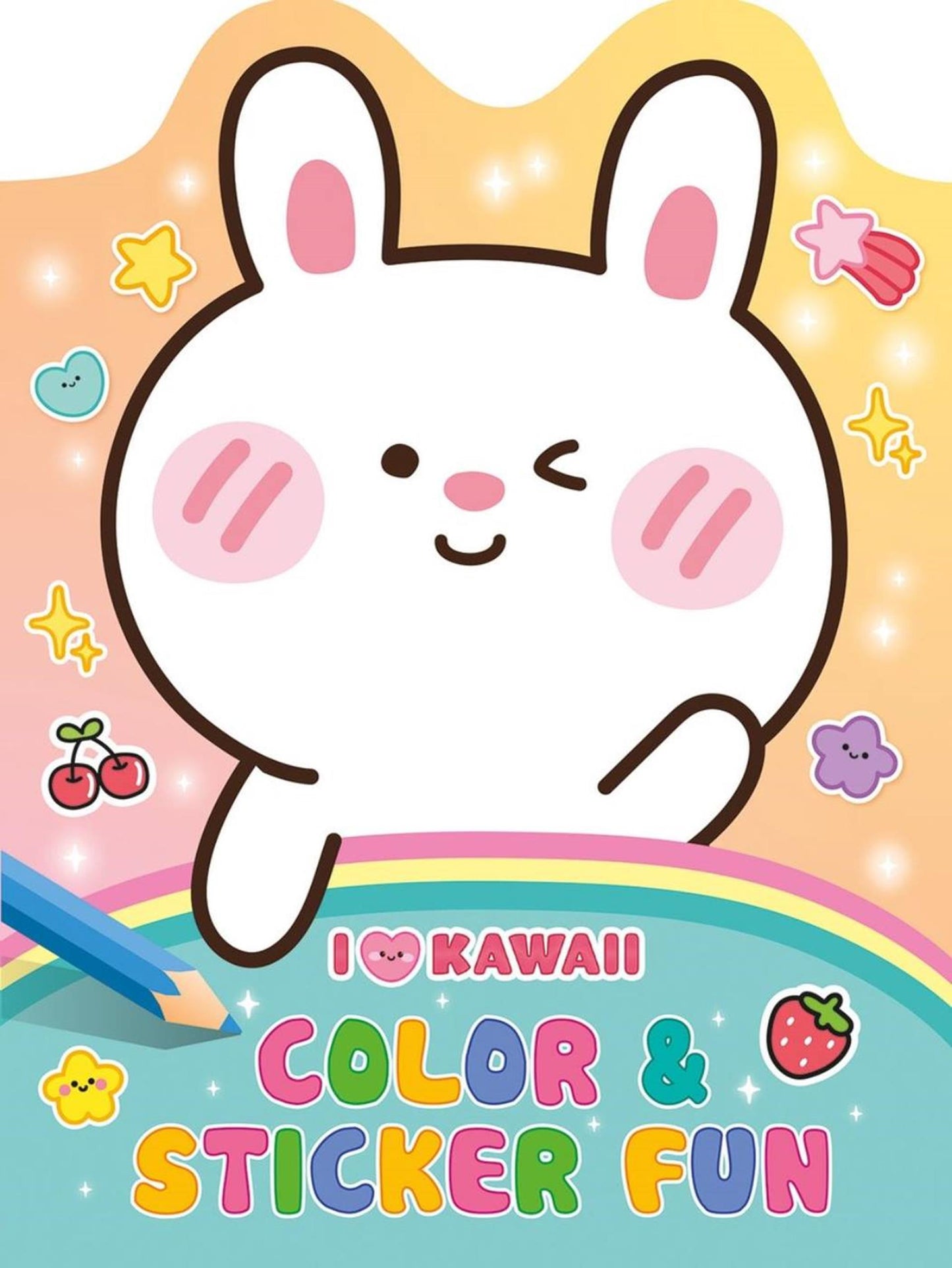 Livre de coloriage amusant de couleurs et d'autocollants Deltas kawaii