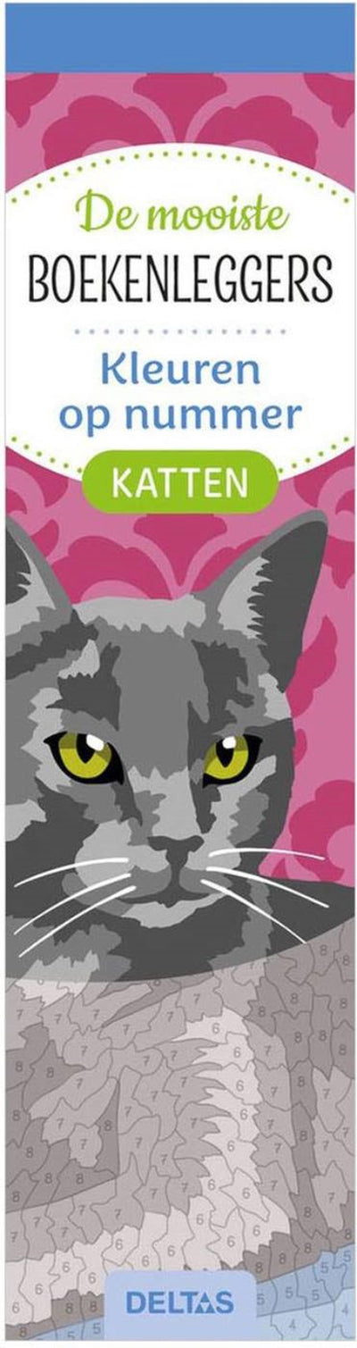 Deltas les plus beaux marque-pages à colorier couleur par numéro - chats