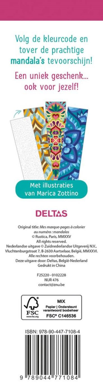 Deltas les plus beaux marque-pages à colorier colorient les mandalas par numéro