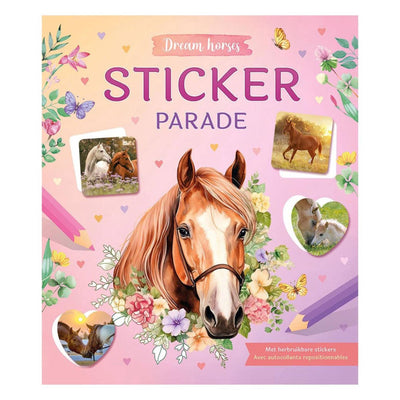 Défilé d'autocollants chevaux de rêve Deltas - livre de coloriage