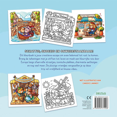 Deltas Cosy Europe Livre de coloriage confortable Jade Summer
