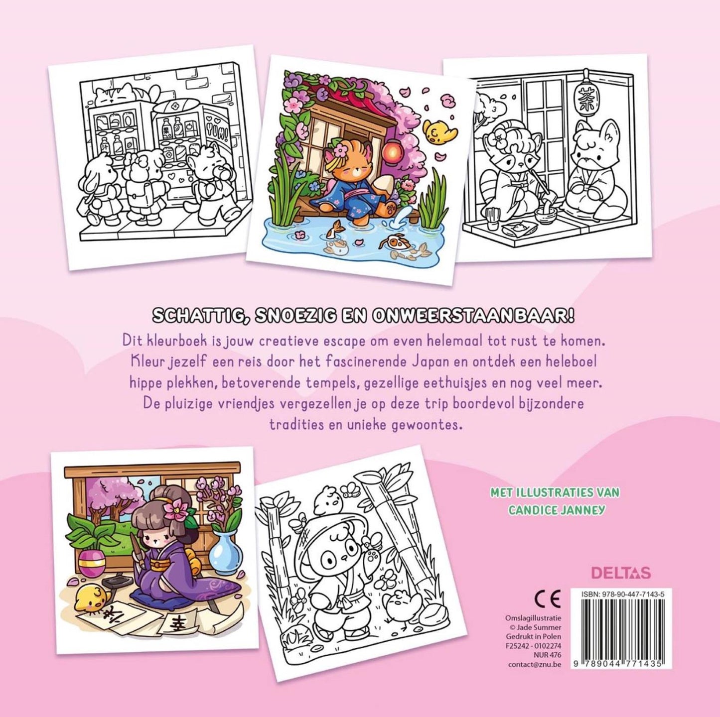 Deltas Cosy Japan Livre de coloriage confortable Jade Summer