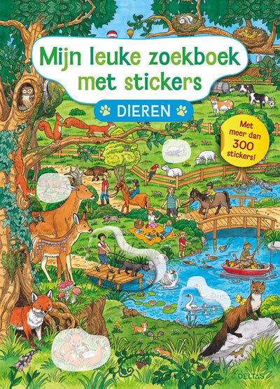 Deltas mon livre de recherche amusant avec autocollants - animaux