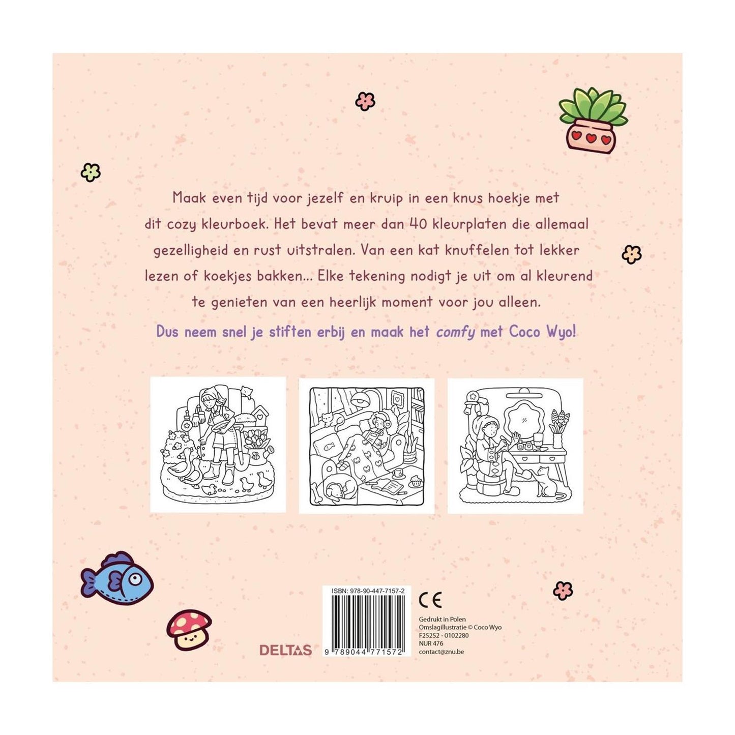 Deltas, moments girly, joli livre de coloriage confortable