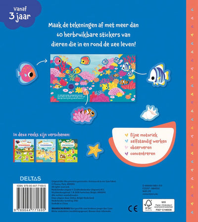 Deltas mon premier livre d'autocollants animaux de la mer