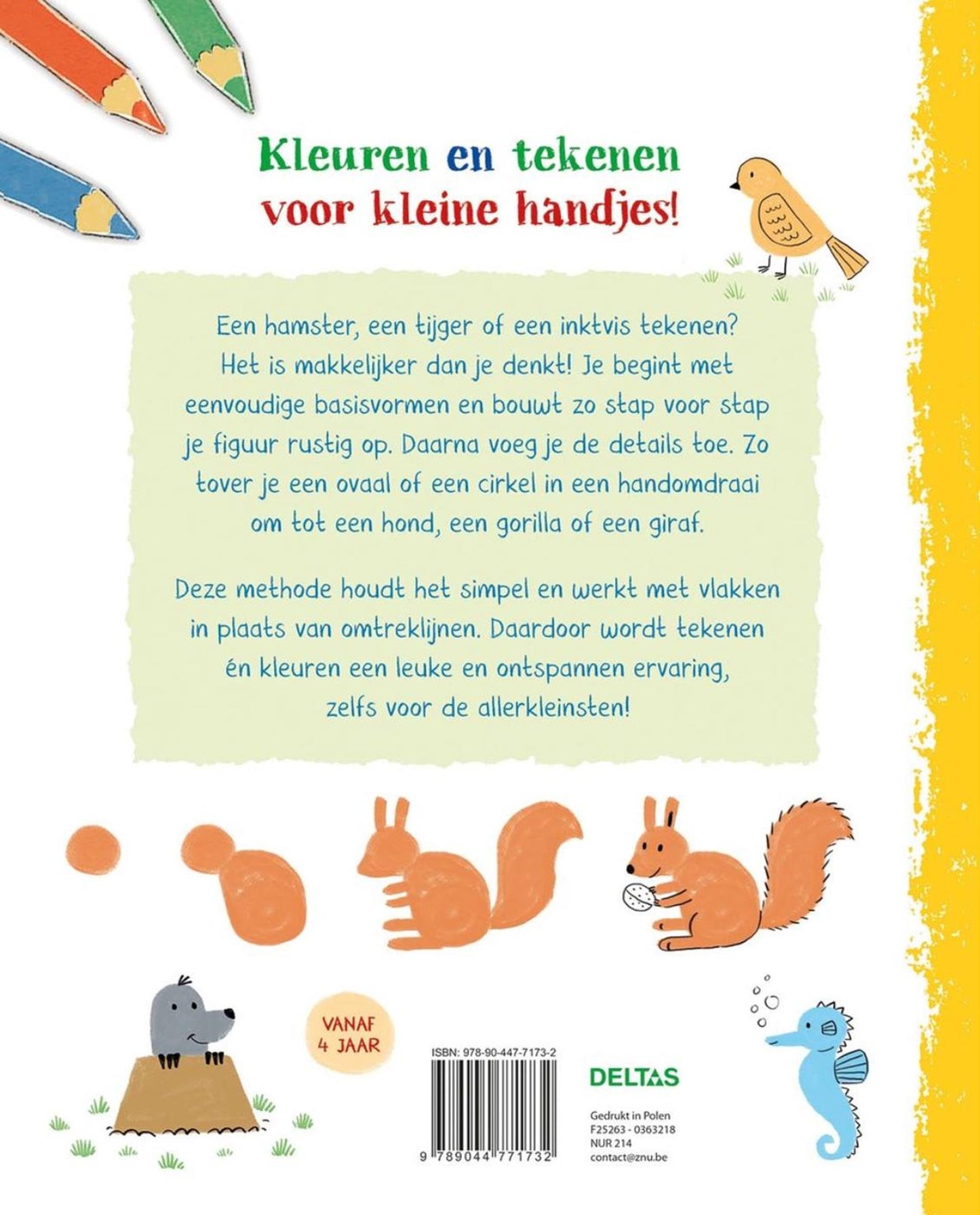 Deltas mon premier carnet de dessins - animaux heureux