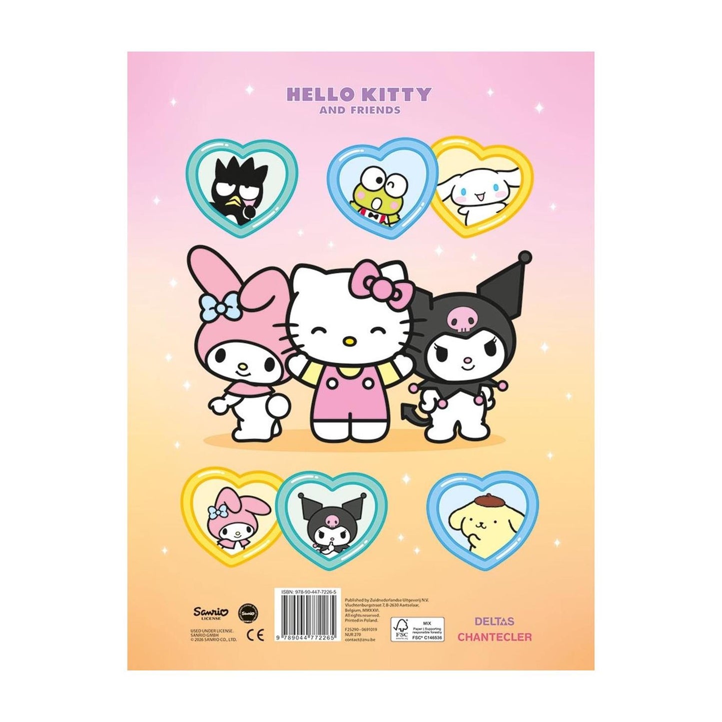 Deltas Hello Kitty et ses amis Super Color Parade livre de coloriage